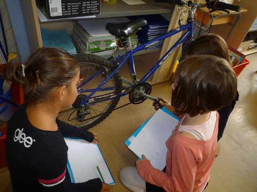 vocabulaire en lien avec la bicyclette